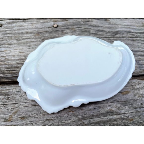 Vintage Handpainted Porcelain Lemon finger Dish, Daisy Flower - Picture 3 of 6